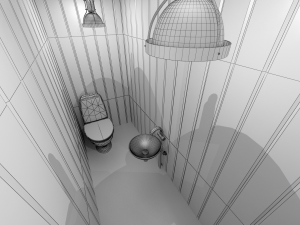 block container with interior 3D Model