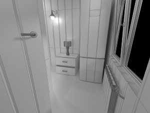 block container with interior 3D Model