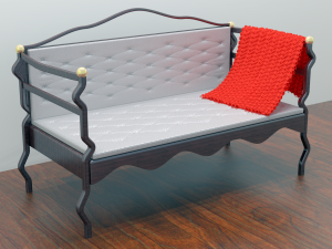 mini sofa in italian style 3D मॉडल