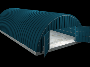 hangar - game ready pbr 3D Model