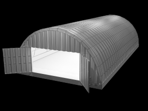 hangar - game ready pbr Model 3D