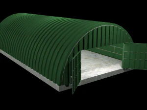 hangar - game ready pbr 3D Model