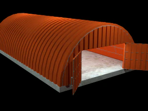 hangar - game ready pbr 3D Model