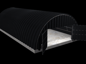 hangar - game ready pbr Model 3D