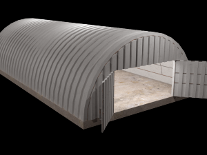 hangar - game ready pbr Model 3D