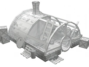 cartoon house 1 3D Model