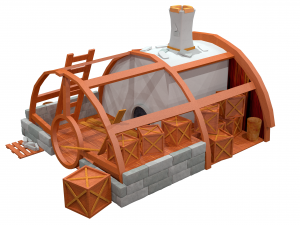cartoon house 1 3D Model