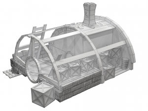 cartoon house 1 3D Model