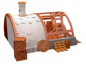 cartoon house 1 3D Model
