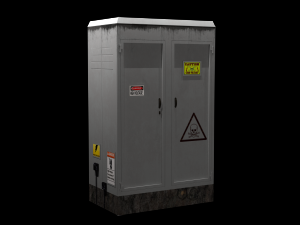 transformer box - game ready 3D Model