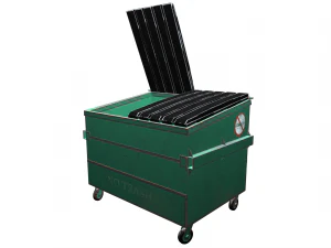 street furniture - dumpster 001 old 3D Model