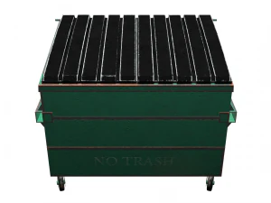 street furniture - dumpster 001 old 3D Model