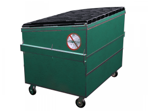 street furniture - dumpster 001 old 3D 모델