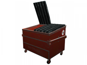 street furniture - dumpster 001 old 3D 모델