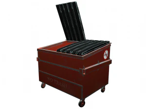 street furniture - dumpster 001 old 3D Model