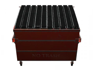 street furniture - dumpster 001 old 3D Model