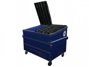 street furniture - dumpster 001 old 3D 모델