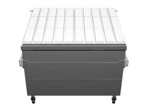 street furniture - dumpster 001 old 3D 모델