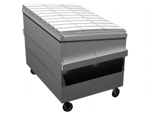 street furniture - dumpster 001 old 3D Model