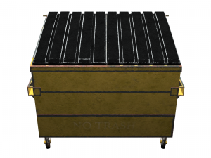street furniture - dumpster 001 old 3D 모델