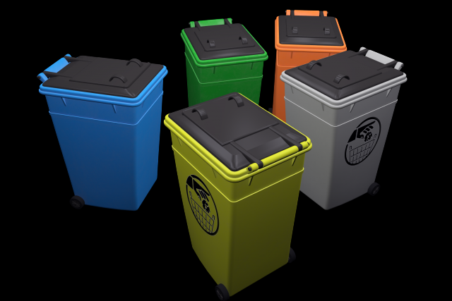 street furniture - dumpster 002 new 3D मॉडल .c4d .max .obj .3ds .fbx .stl .blend 