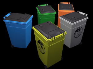 street furniture - dumpster 002 new 3D Model