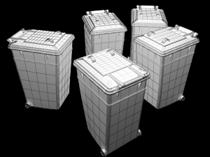 street furniture - dumpster 002 new 3D मॉडल