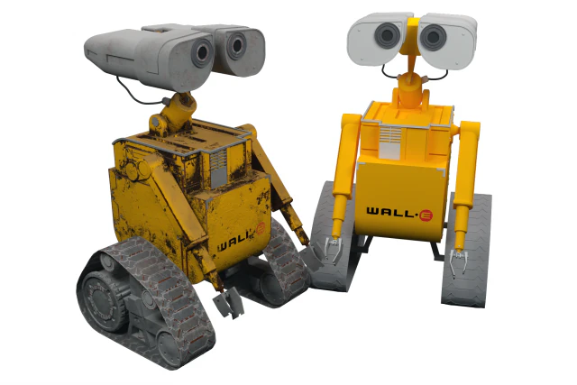 robot wall-e - old and new version 3D Model .c4d .max .obj .3ds .fbx .stl .blend 