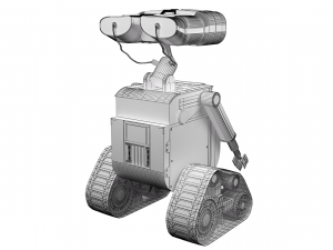robot wall-e - old and new version 3D Model