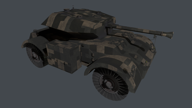 the armored car staghound iii 3D 모델 .c4d .max .obj .3ds .fbx .stl .blend 