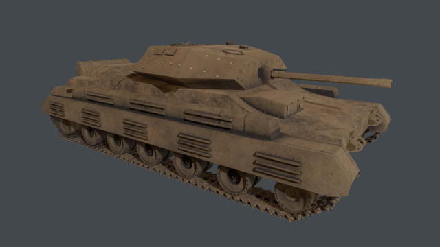 tank crusader iii version 1 Model 3D .c4d .max .obj .3ds .fbx .stl .blend 