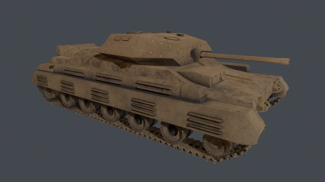 tank crusader iii version 1 3D Model .c4d .max .obj .3ds .fbx .stl .blend 