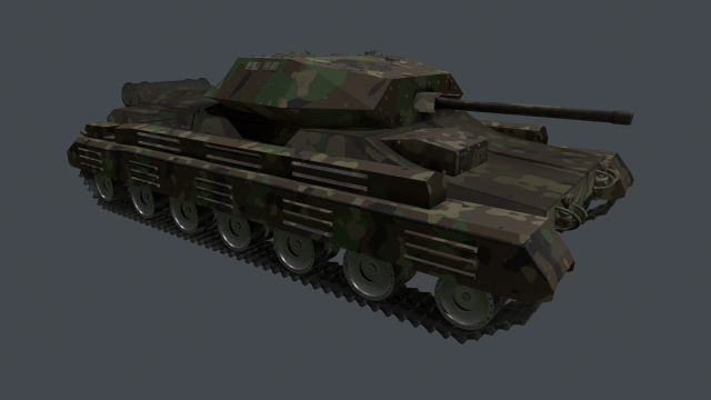 tank crusader iii version 2 Model 3D .c4d .max .obj .3ds .fbx .stl .blend 