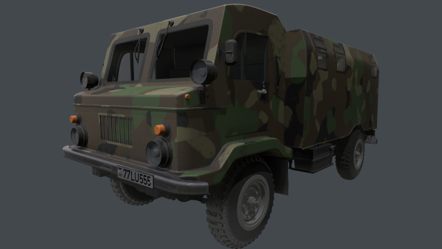 gaz 66-02 Modello 3D .c4d .max .obj .3ds .fbx .stl .blend 