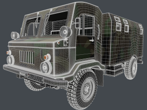 gaz 66-02 Modello 3D