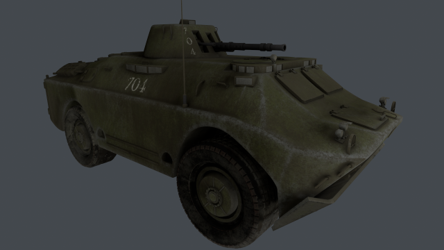 brdm-2 3D Model .c4d .max .obj .3ds .fbx .stl .blend 