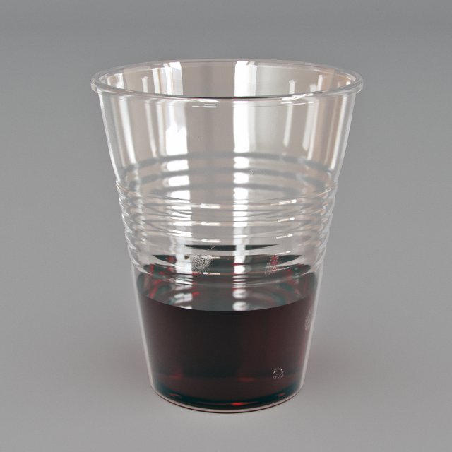 plastic cup of tea 3D Model .c4d .max .obj .3ds .fbx .stl .blend 