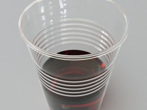 plastic cup of tea 3D Model