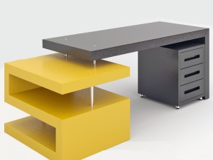 office table 3D Model