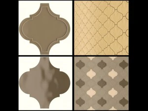 tile wall dec arabesque tufo 3D Model