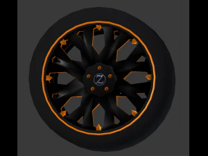 wheel car 3D Model