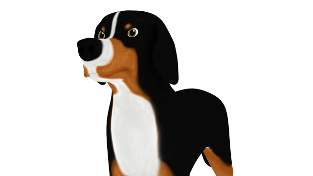 bernese mountain Modello 3D .c4d .max .obj .3ds .fbx .stl .blend 