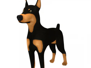 doberman 3D Model