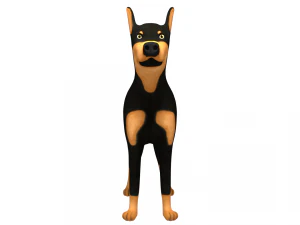 doberman 3D Model