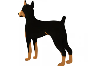 doberman 3D Model