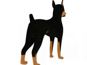 doberman 3D Model