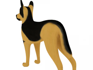 german shepherd 3D Model
