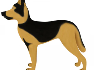 german shepherd 3D Model