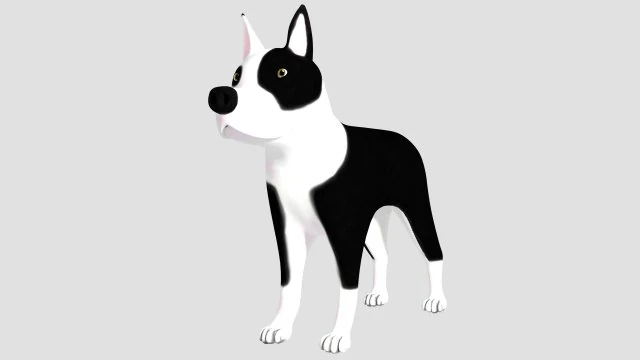 pitbull 3D Model .c4d .max .obj .3ds .fbx .stl .blend 