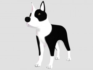 pitbull Modelo 3D